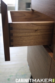 Wanut Drawer in Custom Vanity