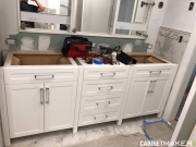 WHITE VANITY WITH 3 SECTION