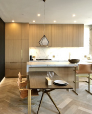 WHITE OAK WITH BRASS METAL