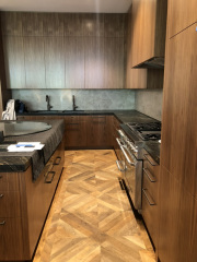WALNUT VENEER KITCHEN CABINETRY