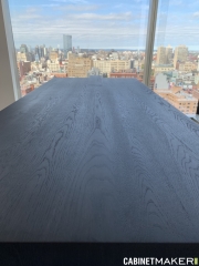 BLACK STANIED OAK TABLE TOP