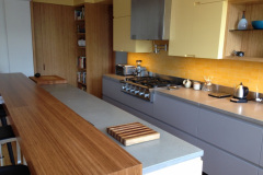 YELLOW AND GRAY KITCHEN CABINETRY
