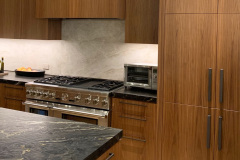 WALNUT KITCHEN WITH BLACK STONE TOP