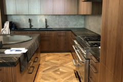 WALNUT VENEER KITCHEN CABINETRY