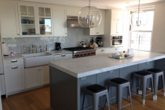 GRAY AND WHITE KITCHEN SHOP SPRAYED