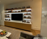 MEDIA BOOKCASE WITH FLOATING SHELVES